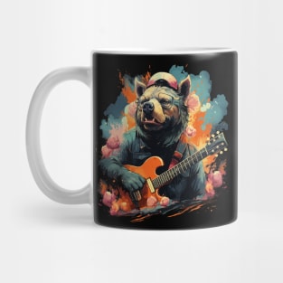 Wild Boar Playing Guitar Mug